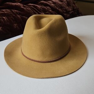 Brixton Tan Fedora with Brown Band